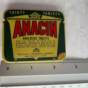 VINTAGE ANACIN TIN